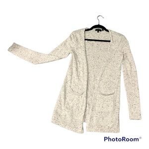 Theory ~ Cashmere Long Open Front Cardigan ~ Heather Grey ~ Small